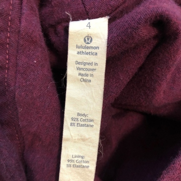 LULULEMON Restore Wrap Cardigan Sweater Grape 4 - Picture 5 of 11